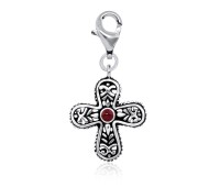 Cross Shaped Silver Charms CH-44